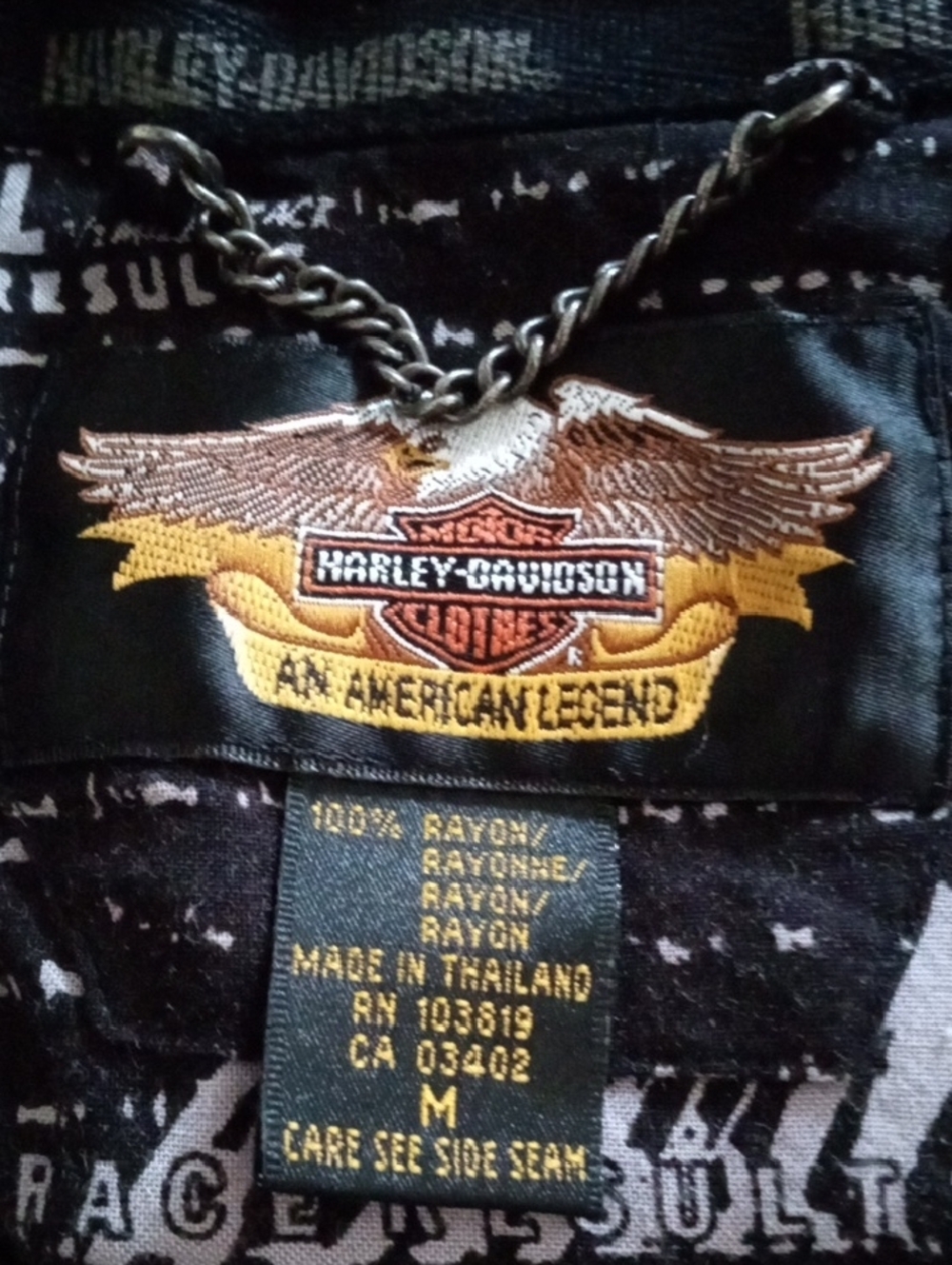Harley-Davidson Black Short Sleeve Button-Up Shirt - Picture 13 of 13